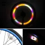 BIKIGHT LED Bicycle Wheel Tire Colorful Light Waterproof Willow Shape Bicycle Tyre Flash Decoration Warning Light for Night Cycling