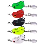ZANLURE 5PCS 2.5cm Frog Fishing Lures Realistic Fisheye Bite Resistant Sharp Hook for Long Casting