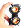360° Adjustable Bike Light Handlebar 2 Stable Contraction Mechanical Fast Locking 0.2kg Lightweight Bicycle Holder for Headlight Pump