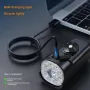 BIKIGHT 8 LEDs Bike Headlight 600 Lumens Brightness 2000mAh Battery Waterproof Flashlight USB Charging MTB Road Cycling Front Light for MTB Bike Road Bike Flashight