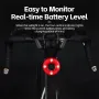 ROCKBROS BL-S1 Smart Brake Sensor Bicycle Taillight 400 mAH Type-C Charging IPX7 Waterproof Aluminum Bike Rear Light for Night Road Warning Riding