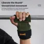 GOUNOD 1Pair Cowhide Sports Fitness Non-slip Palm Wrist Protection Grip Pads for Gym Weightlifting Training Dumbbell Pull-Up