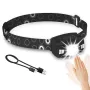 BORUiT G7 LED Motion Sensor Mini Headlamp Type-C Rechargeable Headlight Red Warning Light Head Torch Waterproof Camping Lantern
