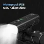 CYCLAMI BR 1200 Lumens Bike Headlight 2500mAh IPX6 Waterproof Type-C Charging Front Lights for Outdoor Road Cycling Safety