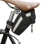 B-Soul 1L Bicycle Bag Large Capacity Nylon Fabric Ultralight Waterproof Bicycle Seat Tail Bags for Electric Bike Mountain Bike Road Bike