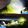 Rechargeable Geste Sensor Zoomable LED Headlamp Outdoor Hand-free Strong Headlight 5 Modes Multiduty LED Head Flashlight for Camping Fishing Lantern Light