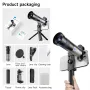 IPRee 28X Monocular Telescope Telephoto Lens 450mm Focus Length Multi-layer Coating with Tripod Stand Lens Adapter & Phone Clip for Bird Watching Stargazing Hunting Camping Hiking Travel