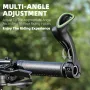 WEST BIKING Adjustable Fluorescent Bicycle Extended Handlebar Lightweight Mountain Bike Bar Ends Deputy Handle