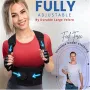 KALOAD Adjustable Back Support Belt Back Posture Corrector Shoulder Lumbar Spine Support Back Protector