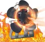 Energy Saving Fireplace 5 Blade Fireplace Quiet Safe Heat Powered Stove Fan Log Wood Burner Eco Friendly Fan-DY575J