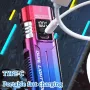 BIKIGHT SM220 800LM Dual-core LED Bicycle Headlight Battery Level Digital Display USB Charging Waterproof Front Bike Light for MTB Road Night Riding