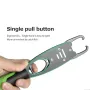 ZANLURE 18 KG Aluminum Alloy Scale Fishing Pliers Grip Comfortable Non-slip Rubber Handle Fish Lip Controller Gripper Pincer Clamp Tools with Lost Rope