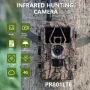 ZANLURE 60MP Wildlife Trail Hunting Camera 4G LTE WiFi Download Support 8K FHD Video Resolution Waterproof Motion Detection 15m PIR Night Vision GPS Camera for Outdoors Photography