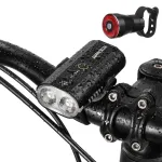 Astrolux® BC2 Double 800LM LED Bright Bike Light 2600mAh Battery IP64 Waterproof 5 Light Modes Type-C Rechargeable Bicycle Front Light Flashlight with Taillight