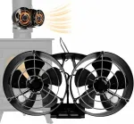 10 Blades Heat Powered Stove Fan With Cover Wall-mounted Fireplace Heat Powered Eco-Friendly Fan Portable Heater Efficient Heat
