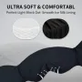 KALOAD Máscara de dormir de algodão macio Bluetooth V5.3 HiFi Music Tipo C com carregamento USB e faixa de cabeça para dormir à noite em viagens