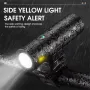WEST BIKING 500LM 85° Floodlight Bicycle Front Light 5000mAh USB Rechargeable 200m Long-range Cycling Headlight Aluminium Alloy Bike Lamp