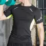TENGOO Quick Dry Fitness T-Shirt 90% Polyester Breathable Pure Color Fashion Lightweight Training Short Sleeve for Cycling Running Workout