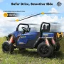 FUNTOK U01S 24V 7AH Double Seater Kids Ride on Truck Car 8km/h Max Speed Safety Rechargeable Powered Electric Car for 3-8 Years Old Kids with Remote Control