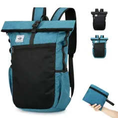 IPRee Ultralight Foldable Backpack Outdoor Travel Hiking Daypack Waterproof Leisure Climbing Camping Lightweight Backpack for Men Women School Sports Bag