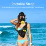 DIDEEP Mini Scuba Tank 1L Diving with Pump Snorkel Mask Portable Oxygen Cylinder Full Face Diving Mask Underwater Breath System