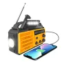 Emergency Hand Crank Radio with LED Flashlight for Emergency, AM/FM NOAA Portable Weather Radio with 8000mAh Power Bank Phone Charger, USB Charged & Solar Power for Camping,SOS Alarms for Home Outdoor