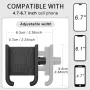 KGVYKL Phone Holder 4.7\-7.2\ Adjustable Phone Clip Stand Shockproof Portable Bike Holder Phone Bracket for Bicycle Electric Scooter Motorcycle