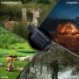 IPRee Infrared Optical Night Vision Monocular With 2000mAh Rechargeable Battery 7X Zoom Digital 2.7K 48MP Outdoor Telescope Camera for Hunting Camping