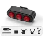 Luz trasera inteligente para bicicleta WEST BIKING de alta visibilidad, 100 h de duración, LED IP66, resistente al agua, advertencia, carga USB, luz de freno para carretera, montaña, conducción nocturna.