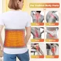 TENGOO Electric Heating Pad for Waist Back Neck Shoulders, Heated Cushion Waist Belt with 4 Timers & 9 Heating Setting, Comfortable Warm