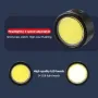 BIKIGHT 100LM Mini Bike Headlight Taillight 200mAh Type-C Rechargeable 3 Modes Adjustable Warning Bicycle Light for MTB Night Riding Safety