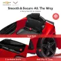 Funtok GT01A 12V 4.5AH 60W Kids Electric Ride on Car Licensed Chevrolet Corvette C8 4km/h Max Speed Safety Rechargeable Powered Electric Truck for 3-6 Years Old Kids with Wireless Remote Control Bluetooth LED Headlight Music Player