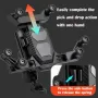 XANES 360° Rotation Adjustment 4.7''-7.0'' Shockproof Bicycle Phone Holder for Motorcycle Bike Handlebar Rearview Mirror Mount