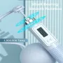 KALOAD Smart Screen Counting Cordless Skipping Rope 60mm Weighted Ball Anti-Skid Handle Silicone Speed Rope Portable Lightweight Unisex Weight for Indoor Outdoor