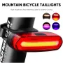 Bike Taillight 600mAh Battery 4 Light Modes USB-C Rechargeable IPX6 Waterproof Wear-resistant Lightweight Bicycle Rear Light for Night Cycling