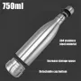 IPRee 750ml Water Bottle with Compartment Portable Water Bottle Pill Organizer Can Safe Hiding Spot for Money Bonus Key Ring Box