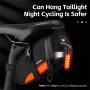 WEST BIKING 1.2L Reflective Portable Hangable Tail Light Bike Bag Mini Ultralight Waterproof Riding Bag for MTB Road Cycling