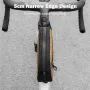 ESLNF Portable Bike Tube Bag Waterproof Big Capacity Top Zipper Hook Loop Strap Installation Nylon Bicycle Frame Bag for MTB Outdoor Riding