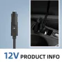 WaveRite 20PSI Air Pump for Paddle Board, High Pressure Electric Air Pump for Paddle Board Inflator and Deflator with 12 V DC Car Connector