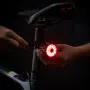 ROCKBROS WR05 100LM Smart Smart Brake Bicycle Taillight 7 Lighting Modes USB Charging 500mAH Bike Rear Light for Outdoor Night Warning Safe Cycling
