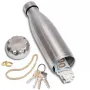 IPRee 750ml Water Bottle with Compartment Portable Water Bottle Pill Organizer Can Safe Hiding Spot for Money Bonus Key Ring Box