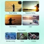 Bikight LED+COB Smart Sensor Mini lampada frontale portatile con ricarica USB e induzione, lampada da pesca, da corsa, con clip, impermeabile, da campeggio, da lavoro