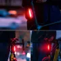 WEST BIKING 100LM Smart Brake Sensing Taillight Waterproof USB Charging COB LED Bike Rear Light for Outdoor Road MTB Night Riding Safety