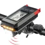 3 in 1 Smart Bike Headlight 800Lm Brightness 2000mAh Battery IP65 Waterproof with Speedometer Horn LED Bike Lamp Cycling Flashlight