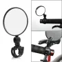 8cm Round Bicycle Rearview Mirror 360°Rotatable Convex Motorcycle Rearview Mirror