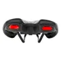 Road Bike Saddle MTB Bicycle Seat With Warning Taillight USB Charging PU Breathable Soft Seat Cushion Mountain Cycling Racing