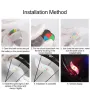 BIKIGHT LED Bicycle Wheel Tire Colorful Light Waterproof Willow Shape Bicycle Tyre Flash Decoration Warning Light for Night Cycling