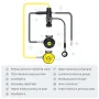 DIDEEP Professional Scuba Diving Regulator with Pressure Reduction Valve Diving Equipment Respirator Pressure Gauge