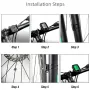 Cansses CNC Bicycle Speedometer Wired Touchscreen Waterproof 80g Lightweight Bike Computer Backlit for Day/Night Cycling