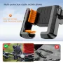 XANES Bike Phone Holder Four Corners Shockproof Free Rotation Electric Scooter Motorcycle Bicycle Mount for 4.7\-7.2\ Cellphone